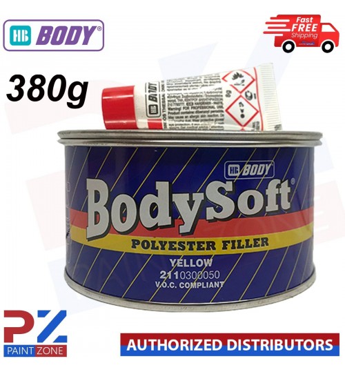 HB Body 211 Bodysoft Polyester 2K Car Body Filler 380g (FAST DELIVERY)